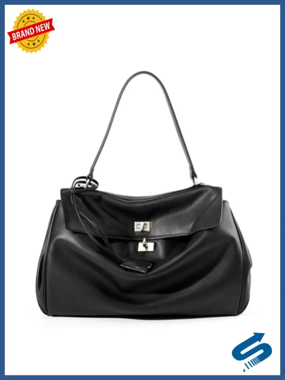 Genuine Leather Tote Bag for Women, Large Capacity Shoulder Handbag, Crossbody